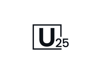 U25, 25U Initial letter logo