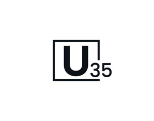 U35, 35U Initial letter logo