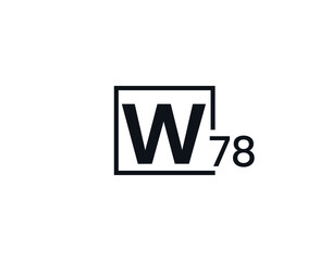 W78, 78W Initial letter logo