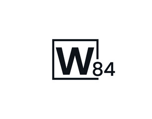 W84, 84W Initial letter logo