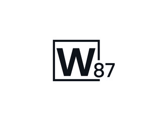 W87, 87W Initial letter logo