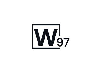 W97, 97W Initial letter logo