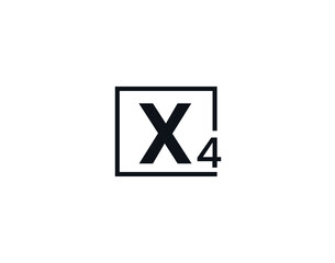 X4, 4X Initial letter logo