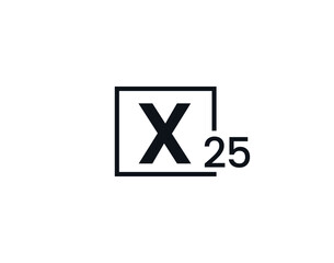 X25, 25X Initial letter logo