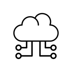 Cloud Computing Icon Vector Illustration Design