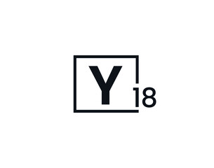 Y18, 18Y Initial letter logo