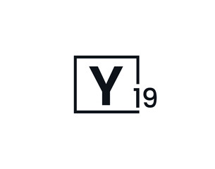 Y19, 19Y Initial letter logo