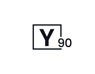 Y90, 90Y Initial letter logo