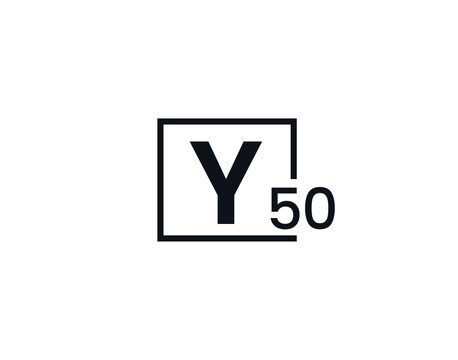 Y50, 50Y Initial letter logo