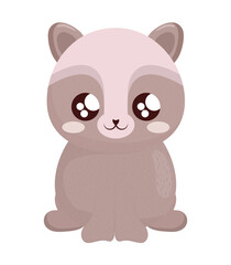 baby raccoon design