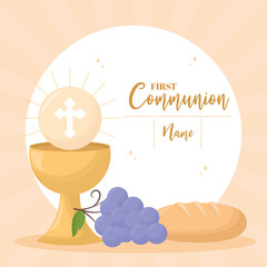 first communion items poster