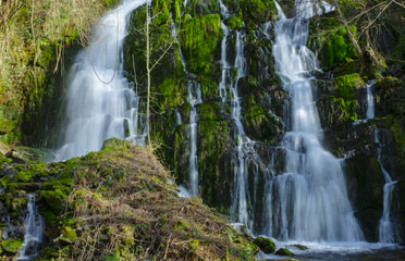 Waterfall in the valley of Araitz next to the Aralar mountain range, Navarre