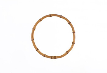 bamboo ring isolated on white background