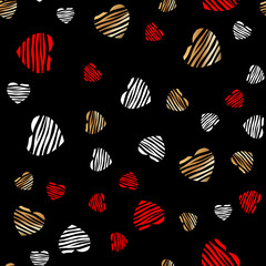 Abstract Heart Seamless Pattern Background. Illustration