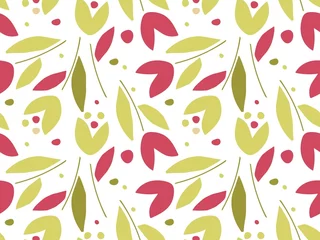 Tapeten Pastell Nahtloses Muster mit Blumen. Handgezeichnete organische Formen in Pastellfarben. Trendige Collage-Stil Vektor-Illustration für Tapeten, Textilien, Verpackungen. Minimale natürliche Wandkunst