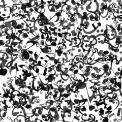 Musical notes. Seamless pattern. Jazz Day Background. Illustration.