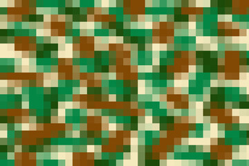 Pixel military background with green-brown and beige colors.
