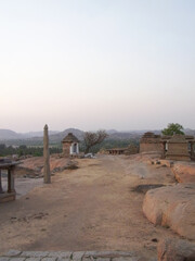 南インドハンピの建造物群