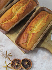 Budín de naranja y limón 