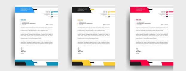 Modern Creative Business letterhead design template
