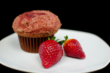 Muffin Strawberry