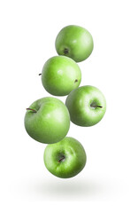 Green apples isolated on white background.
natural food