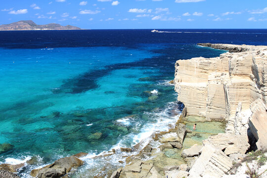 Favignana Island in Sicily, Italy