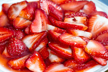 Strawberry slices