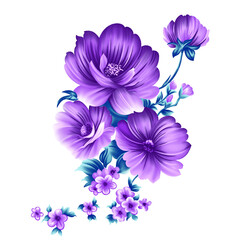 Obraz na płótnie Canvas bouquet of flowers textile print flower