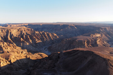 Fototapeta na wymiar Amazing view of the Fish River Canyon in Namibia 