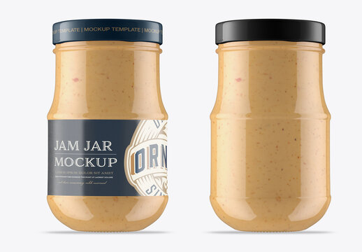 Sauce Jar Mockup