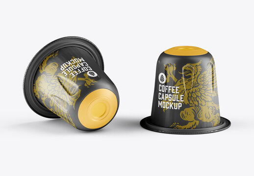 Set Coffee Capsule Mockup