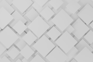 Abstract minimal  White and grey  background , 3D rendering , pattern texture