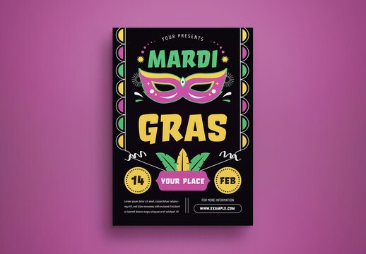 Mardi Gras Flyer Layout