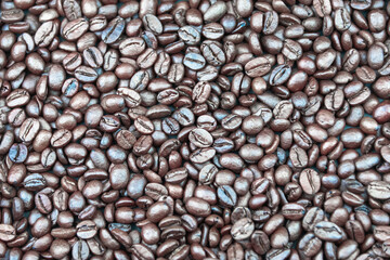 Background from black not ground coffee.
