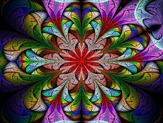 Imaginatory fractal abstract background Image