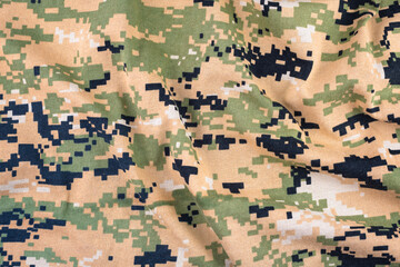 The texture of the military uniform of Ukraine.