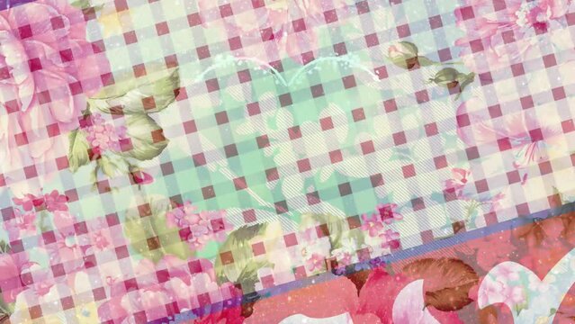 Watercolor hand painted Paisley abstract flowers