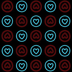 Heart. Pattern. Pattern with heart. vector
