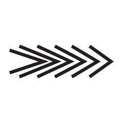 Black and white arrow. Illustration.
