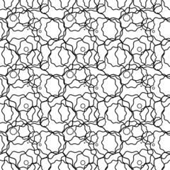 Abstract Psychedelic Art Background. Seamless pattern. Illustration.