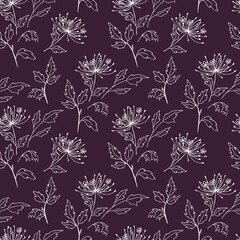 seamless pattern with flowers