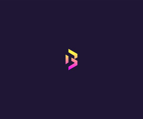 Modern Letter B Logo Design  Gradient Colorful Icon © GraphicsLetters