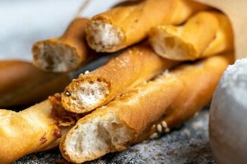 fresh delicious bread made from flour and other natural products