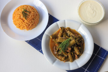 Turkish Food Olive Oil Dill / Olive Oil Broad Beans / Broad bean meal.