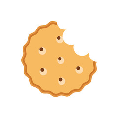 Simple biscuit icon. Food icon. Illustration