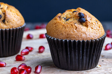 cooked baked dessert made of dough and chocolate