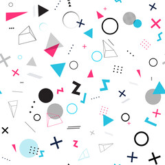 Abstract Geometric Seamless Pattern Minimal Background. Illustration