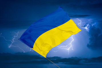 flaga Ukraina - obrazy, fototapety, plakaty