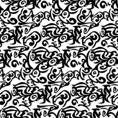 Abstract geometric hipster fashion design print triangle pattern